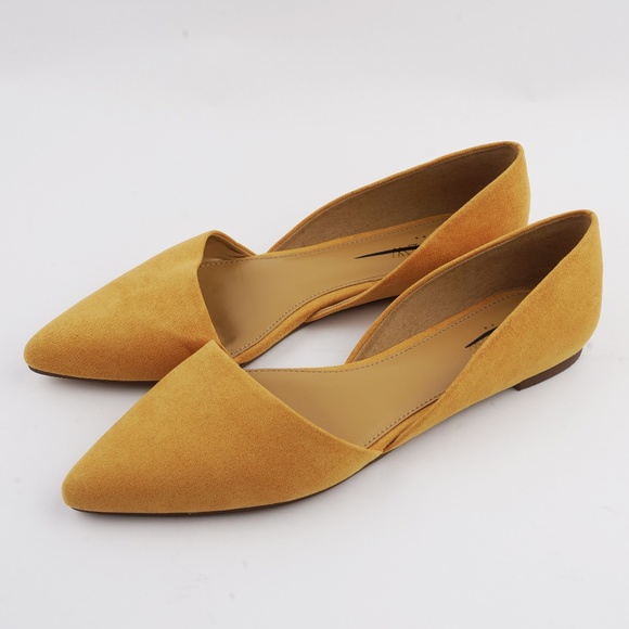 New JCREW Size 7.5 Zoe Sueded d'Orsay Flats in Bronzed Ochre - Picture 4 of 4